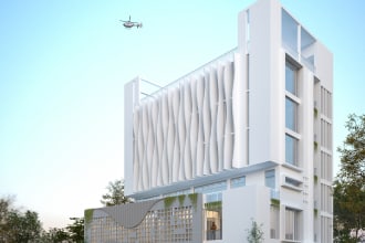 design modern commercial building