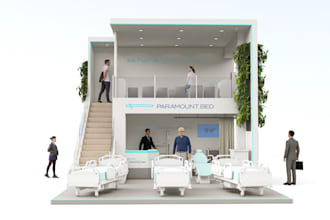 create custom 3d booth and house