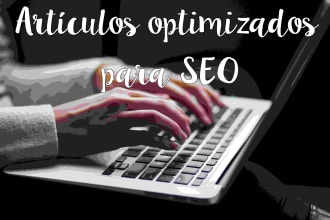 write SEO optimized articles in spanish for you