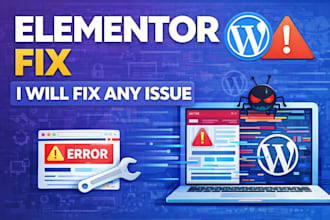 fix elementor issues, broken layout, or responsive problems fast