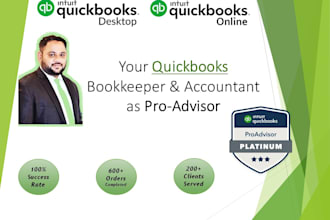 be your expert bookkeeper for quickbooks, xero wave, excel
