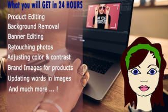 edit images and design website banners and cover images