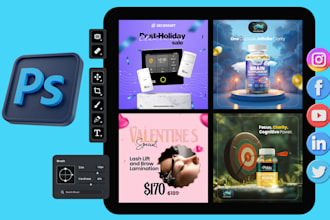 design creative website banners and posters