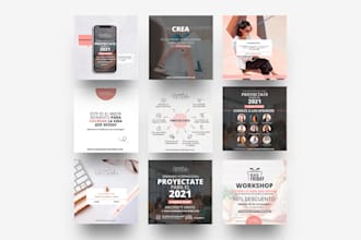 design post and story templates for instagram