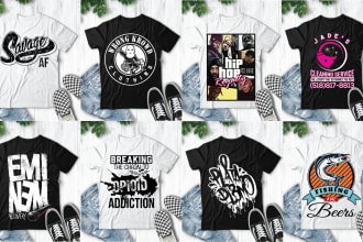 do custom typography t shirt design