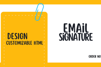 design clickable html email signature