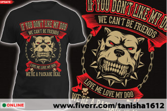 do typography t shirt design and t shirt illustration for merch by amazon