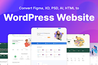 design wordpress website, figma to wordpress, elementor website design