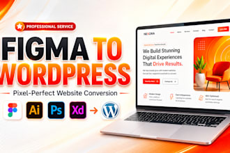 convert figma to wordpress or figma to elementor website