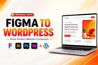 convert figma to wordpress or figma to elementor website