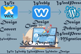 design,redesign or clone your wix,weebly,wordpress website