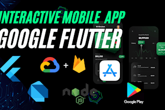 develop a professional mobile app using google flutter