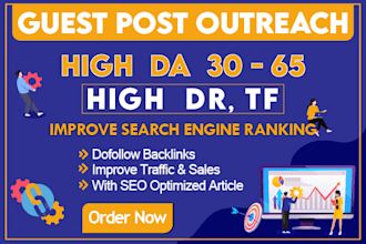 do SEO dofollow backlinks guest posting service on high authority websites