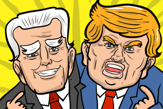 draw satire, editorial or political cartoons for you