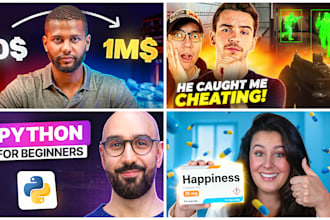 design a high CTR youtube thumbnail to maximize your views