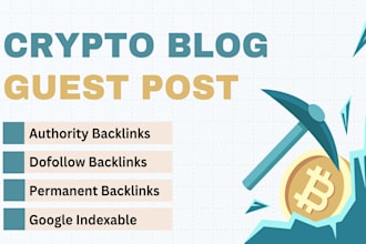 write crypto currency article and do SEO guest post on cryptocurrency blogs