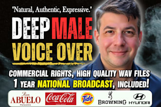 record a deep male voice over
