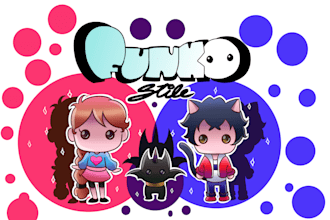 do a fun and cute funko style drawing for you