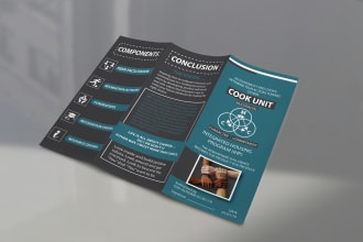 design modern business flyer, bifold or trifold brochure