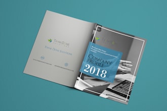 create company profile and flyers