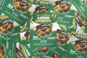 design professional and creative flyer