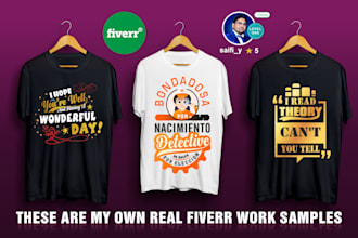 create typography t shirt design