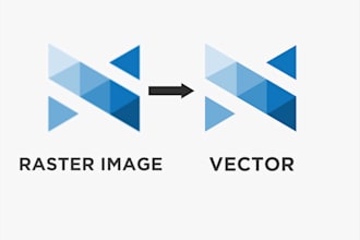 retrace or edit your logo or artwork in vector before 24hrs