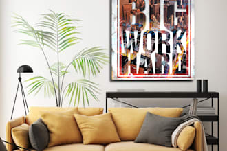 create motivational canvas art
