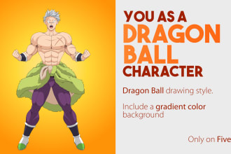 draw you as a dragon ball character