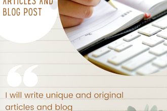 write blog pots and articles