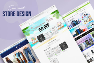 do hero image, web banner, shopify banner, etsy banner, and home page design