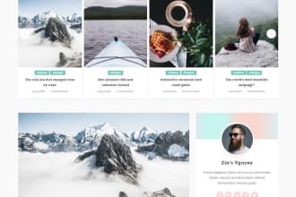 create wordpress blog website