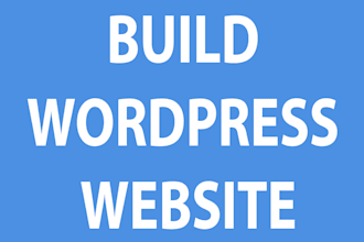 build a wordpress website