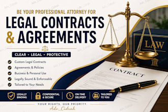 be your professional attorney for legal contracts and agreements