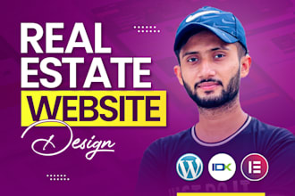 design modern realtor, agent real estate website  with idx mls in wordpress