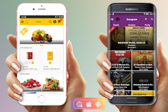 provide grocery and vegetable shopping app with admin panel
