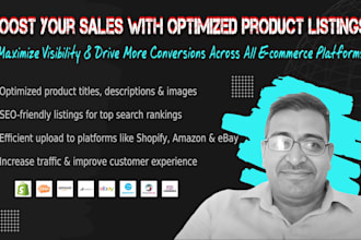 optimize and upload ecommerce product listings across all platforms