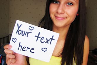 send You  Amazing 7 HQ Pictures  Holding Your Sign To Promote Your Business
