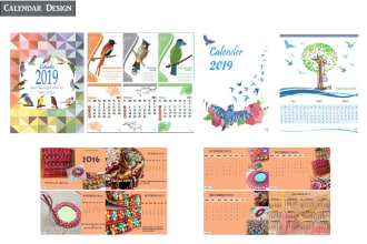 design creative calendar and merchandise designs