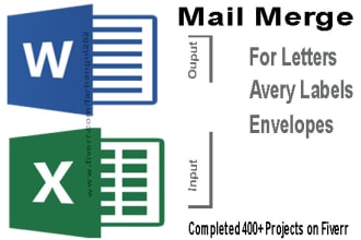 mail merge from microsoft excel to microsoft word document