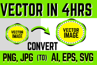 vector tracing logo recreate fix resize redraw remake redo to file image ai svg