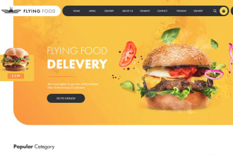 make figma or PSD web template interactive