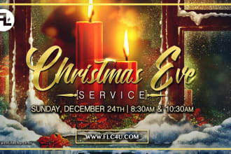 design christmas flyer, church flyer, poster perfectly