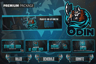 create a professional twitch overlay stream package