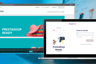 install and setup prestashop ecommerce shop