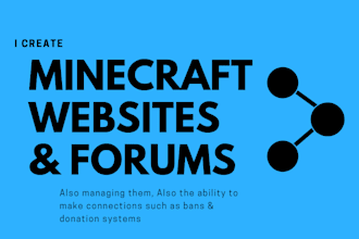 setup or code minecraft websites, forums, web applications
