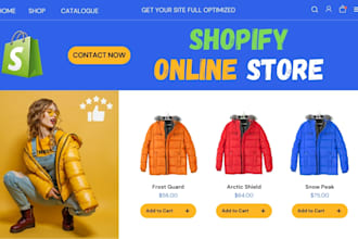 create shopify store, shopify website, fix errors, edit code