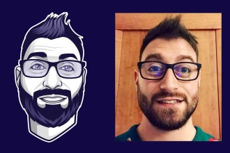 draw best avatar for social media in 24h