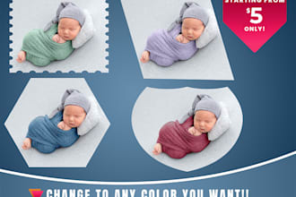color change of product with realistic photoshop