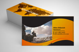 make professional visiting card